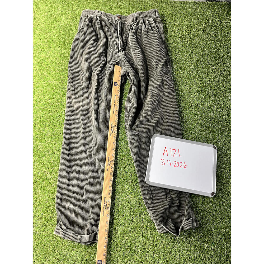 Well Worn Dockers Mens Corduroy Pants Size 32x30 Green